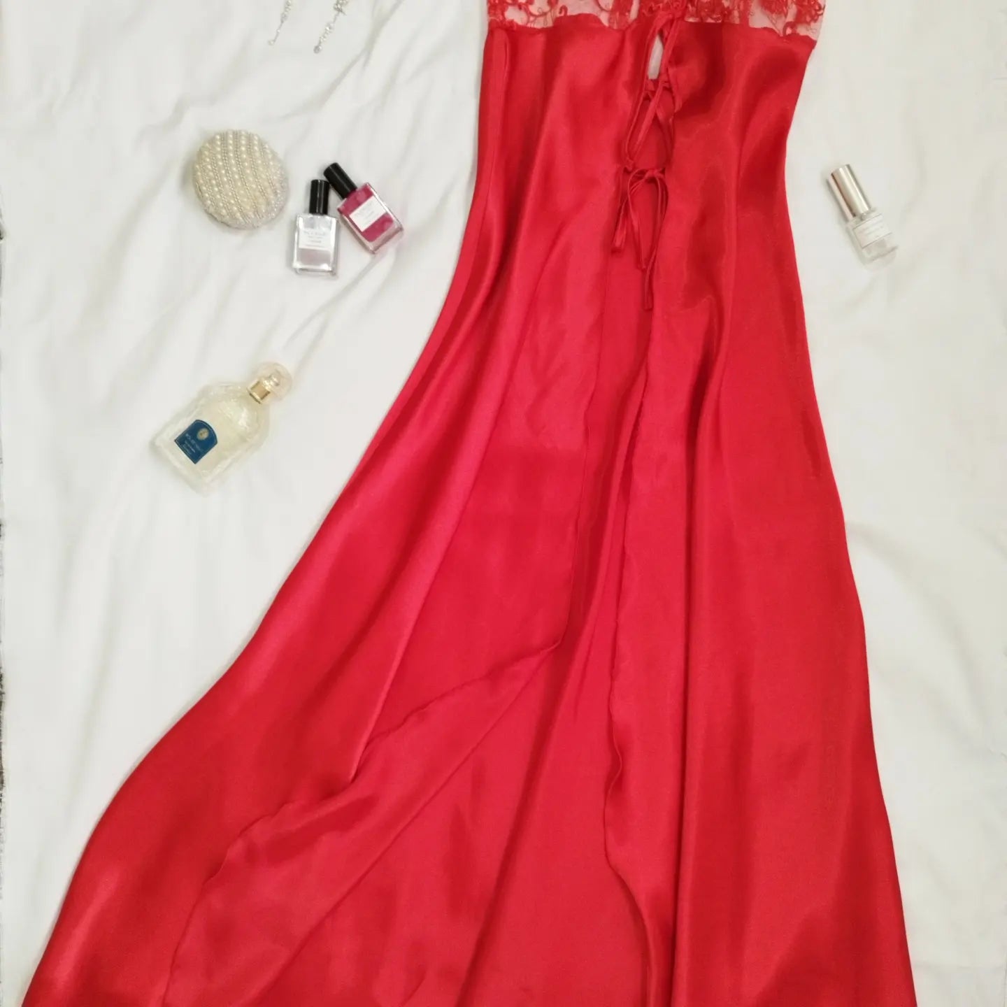 Robe nuisette lacée
