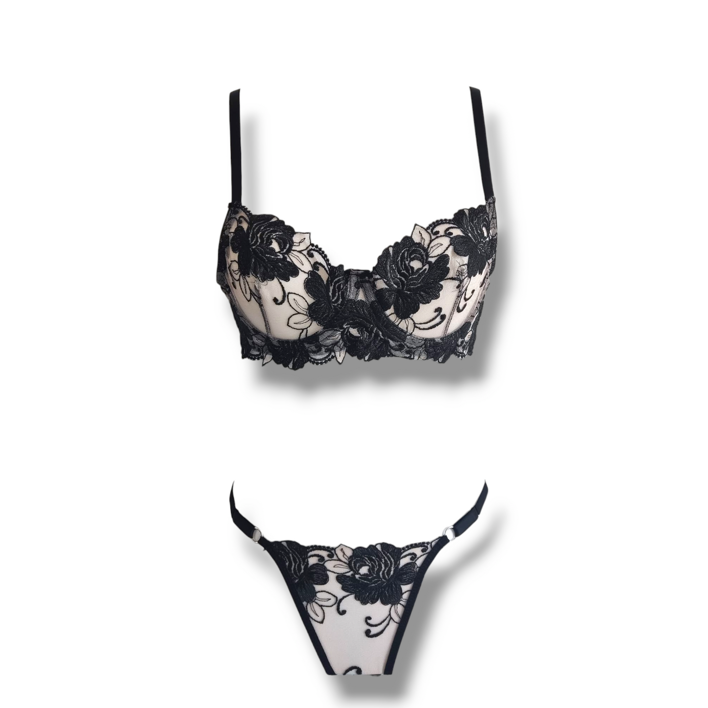 Ensemble lingerie "Black orchid" đź–¤