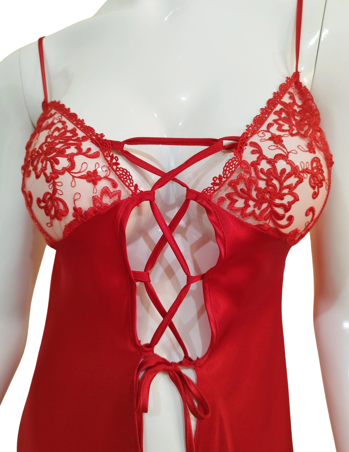 Robe nuisette lacée