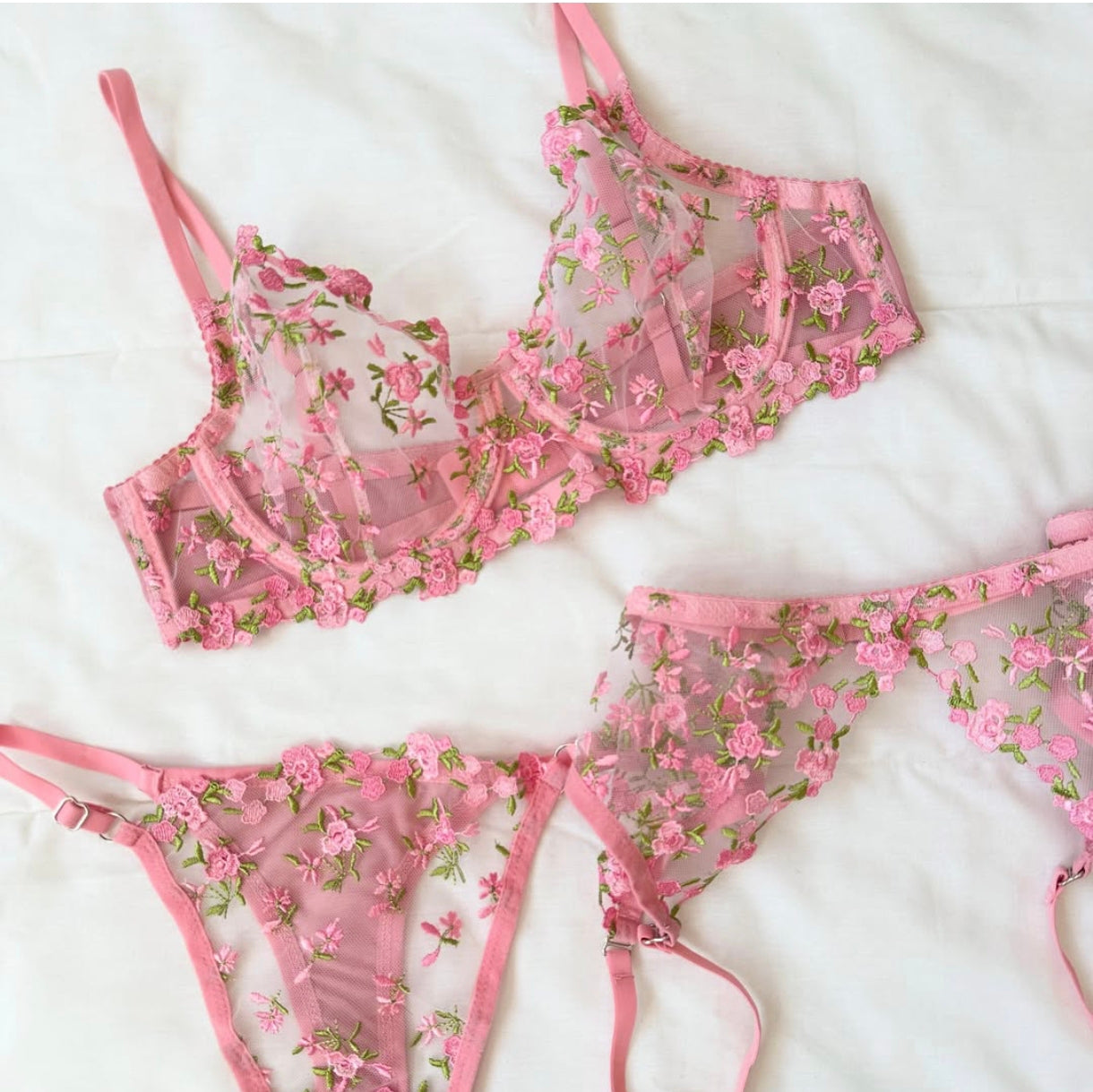 Ensemble jardin de roses