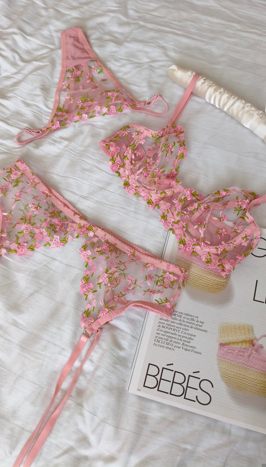 Set 3 pièces Jardin de Roses