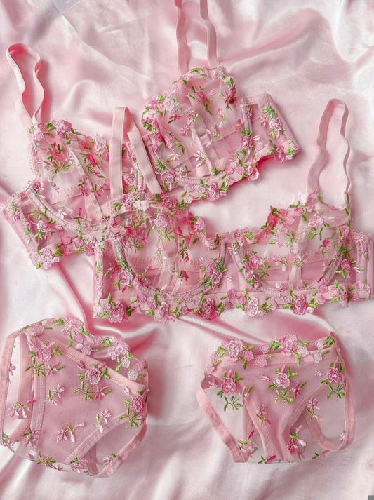 Ensemble jardin de roses