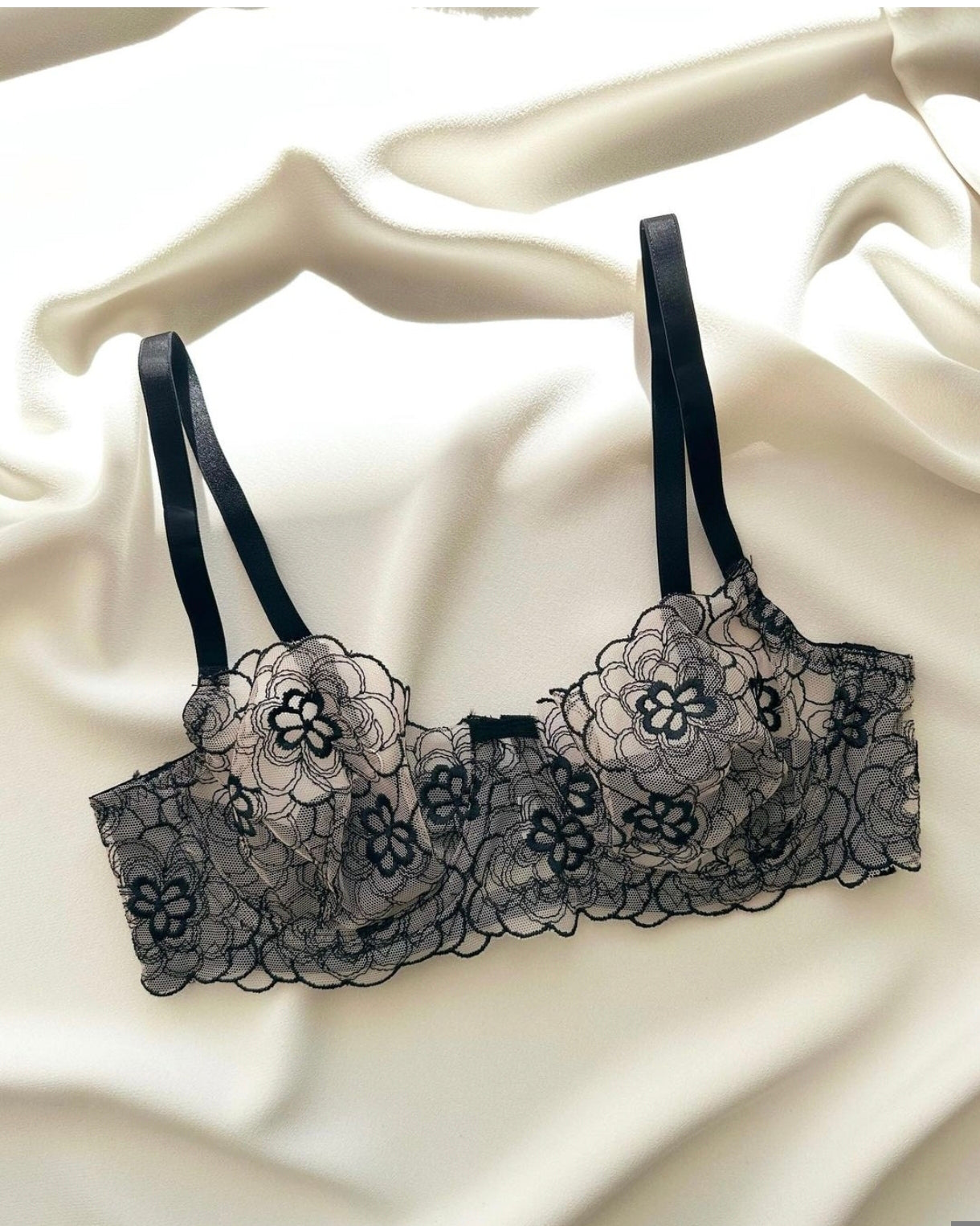 Ensemble lingerie "Black garden"
