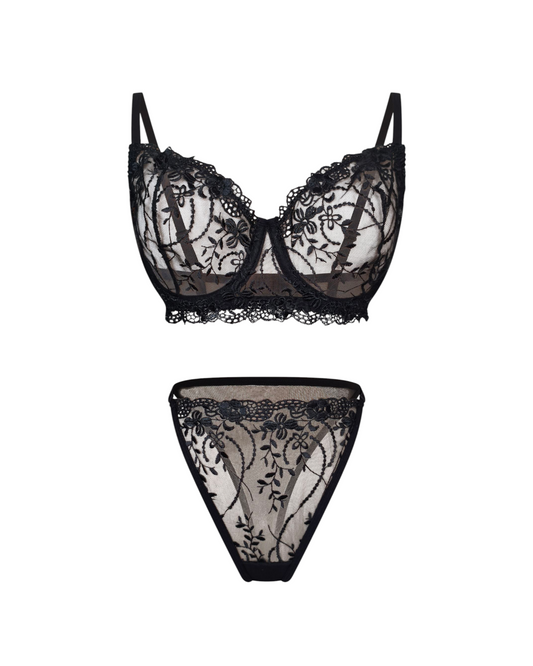 Ensemble noir sensuel  "Curve"
